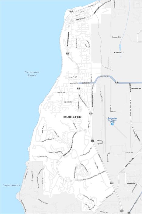 Mukilteo Map Washington