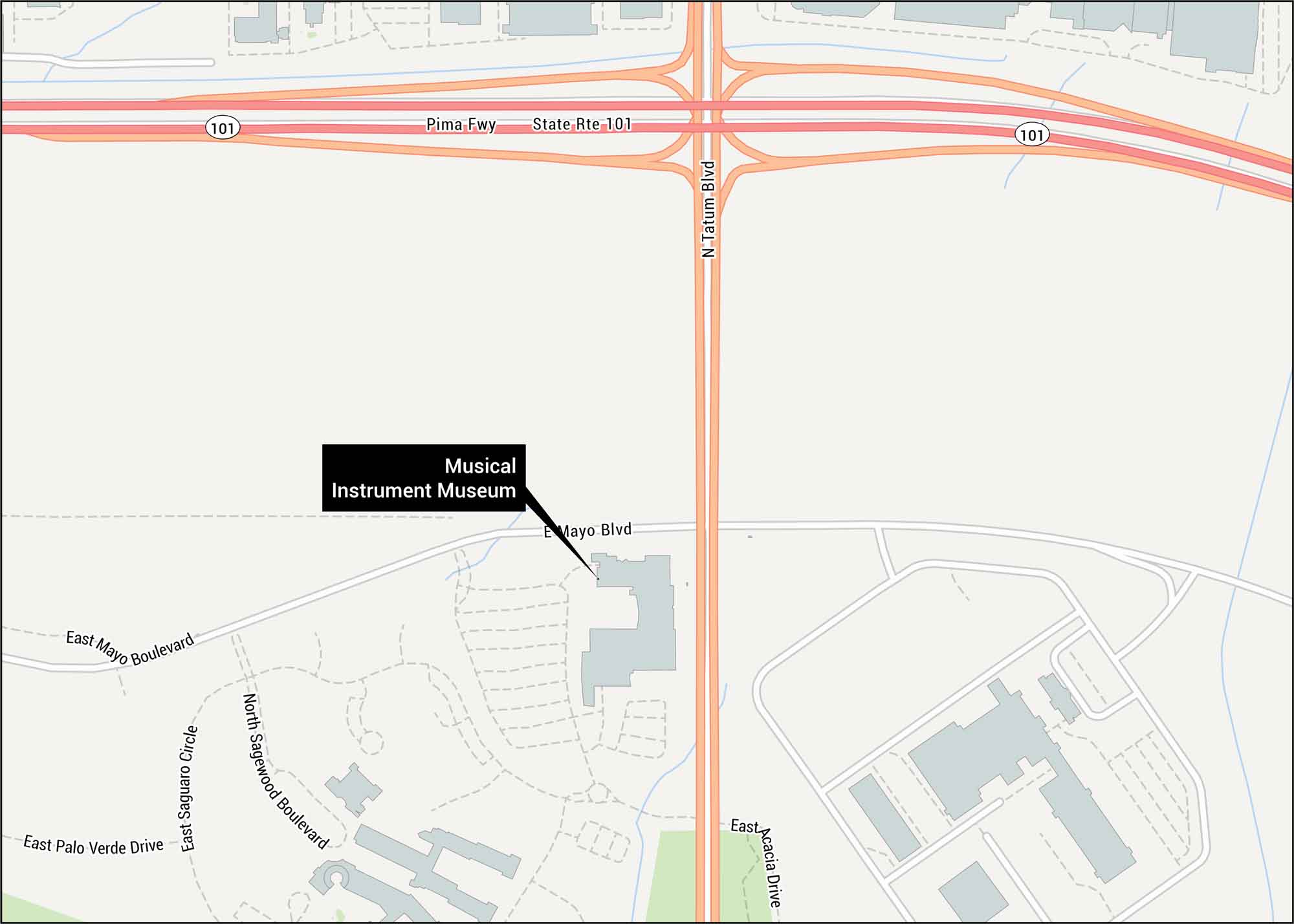 Musical Instrument Museum Map