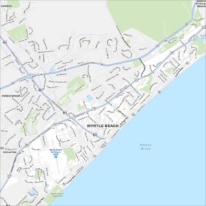 Myrtle Beach Map South Carolina