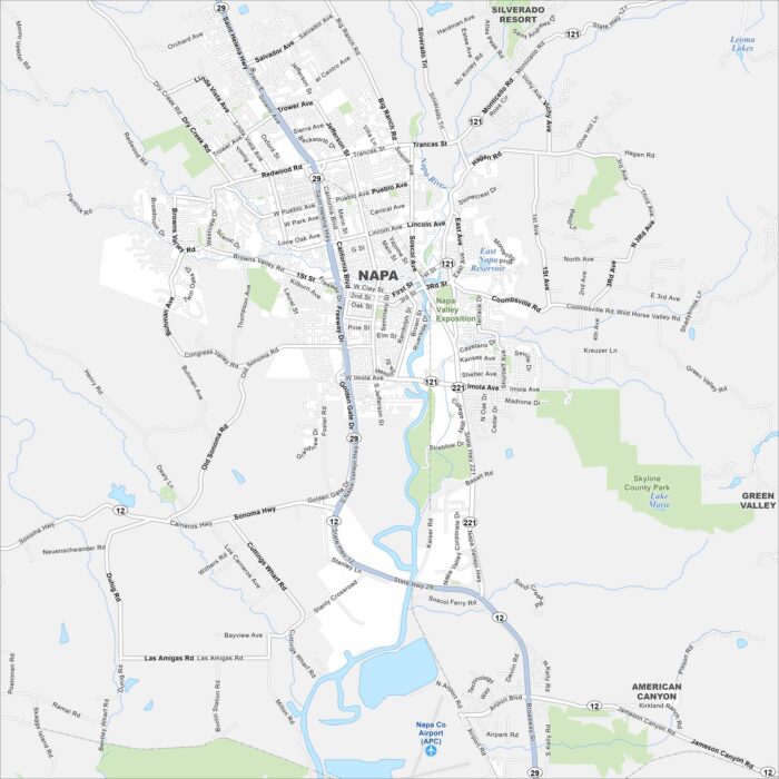 Napa Map California