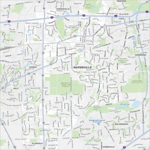 Naperville Map Illinois