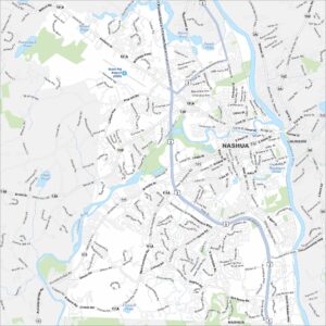 Nashua Map New Hampshire