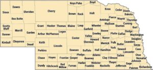 Nebraska County Map