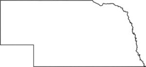 Nebraska Outline Map