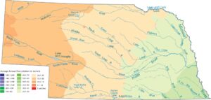 Nebraska Precipitation Map