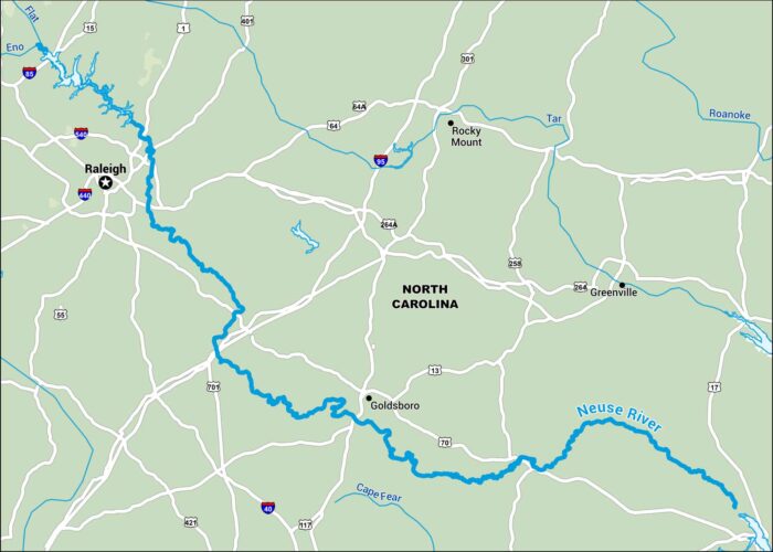 Neuse River Map