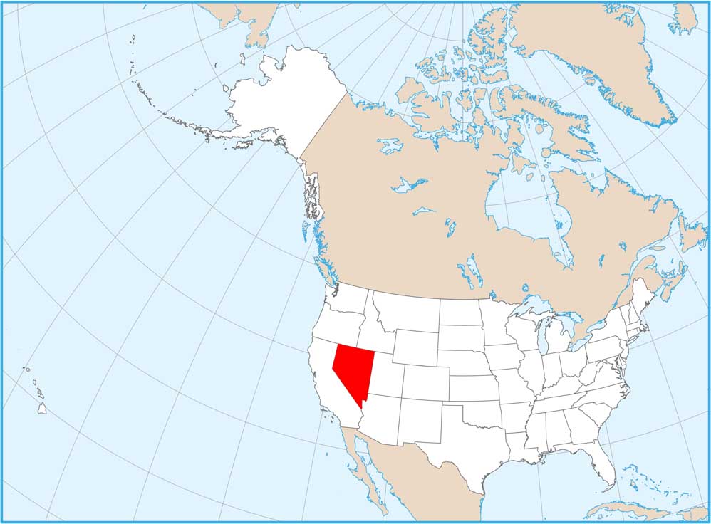 Nevada Location Map