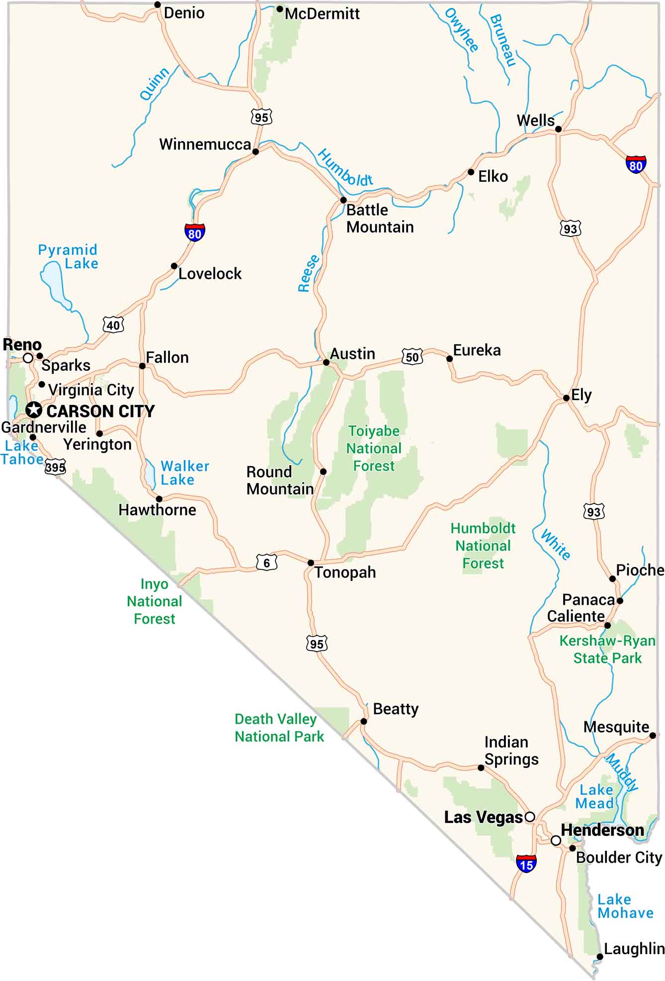 Nevada Map