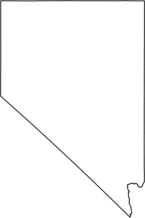 Nevada Outline Map