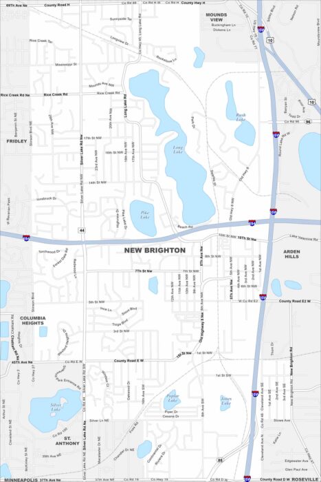 New Brighton Map Minnesota