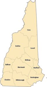 New Hampshire County Map
