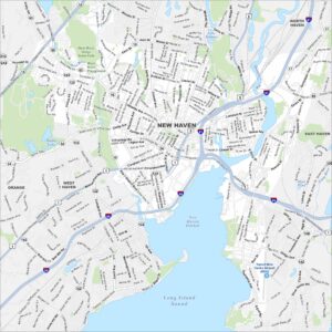New Haven Map Connecticut