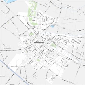 New Iberia Map Louisiana