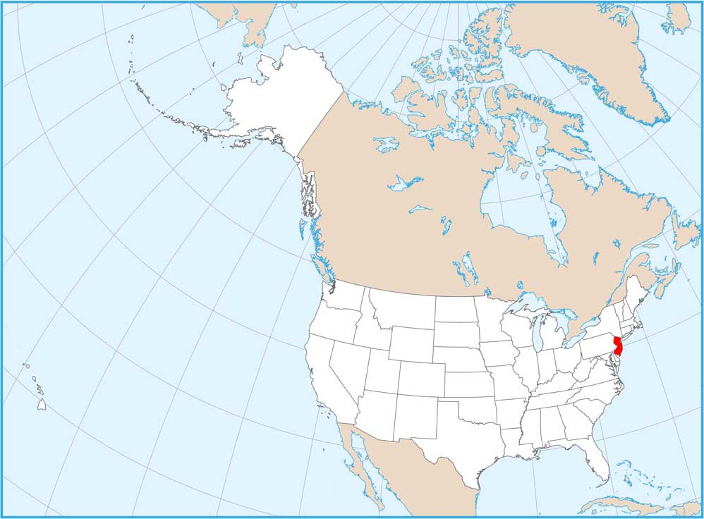New Jersey Location Map