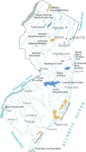 New Jersey National Parks and Forests Map