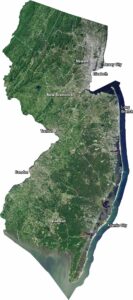 New Jersey Satellite Map