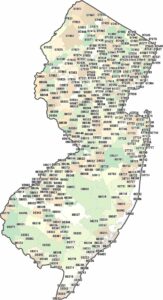 New Jersey Zip Code Map