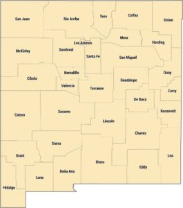 New Mexico County Map