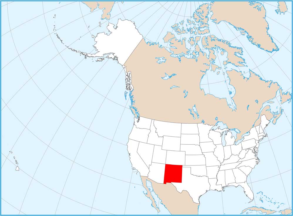 New Mexico Location Map