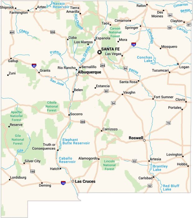 New Mexico Map