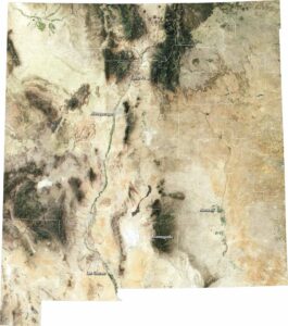 New Mexico Satellite Map