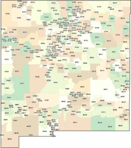 New Mexico Zip Code Map
