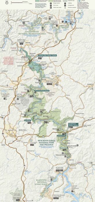 New River Gorge National River Map