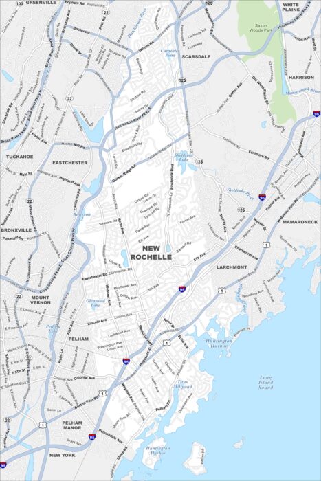 New Rochelle Map New York
