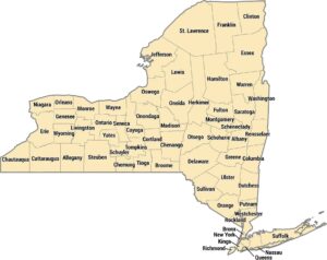 New York County Map