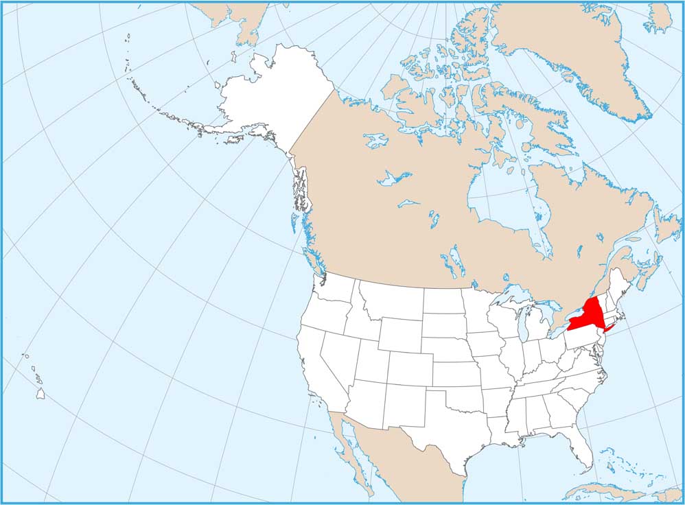 New York Location Map