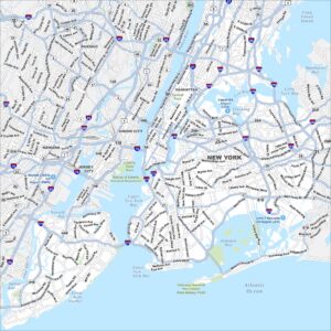 New York Map New York