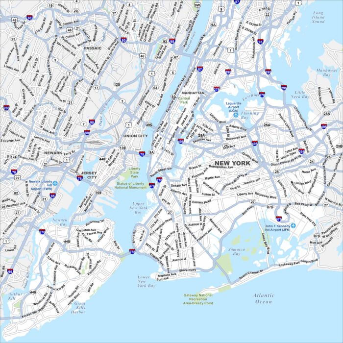 New York Map New York