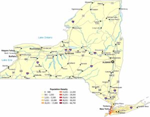 New York Population Density Map