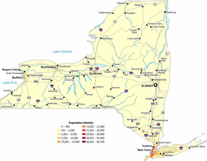 New York Population Density Map