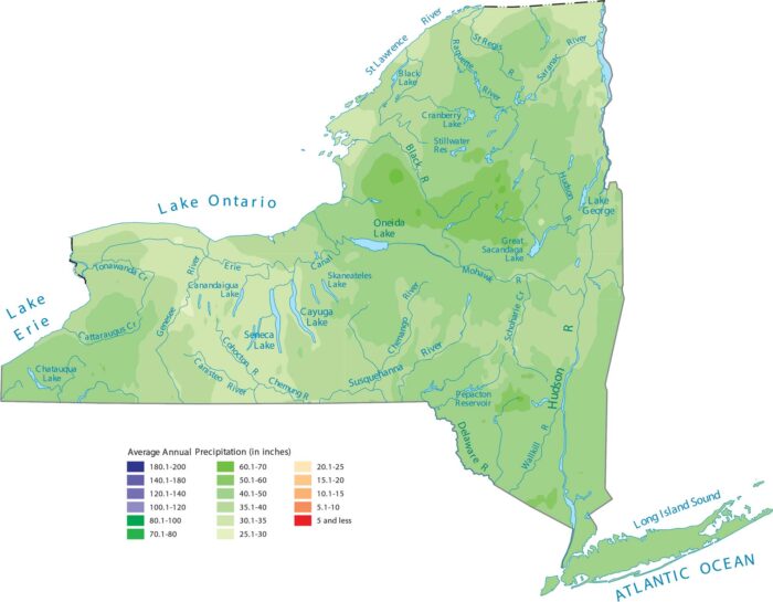 New York Precipitation Map
