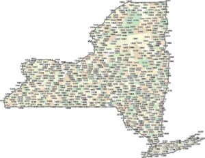 New York Zip Code Map