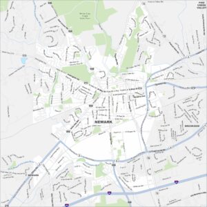 Newark Map Delaware