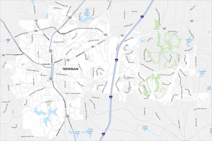 Newnan Map Georgia