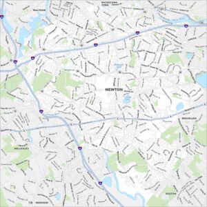 Newton Map Massachusetts