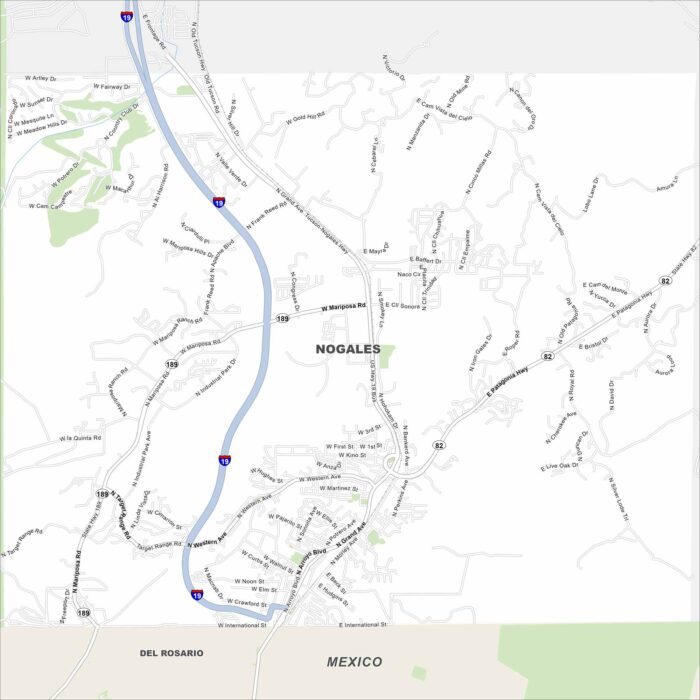 Nogales Map Arizona