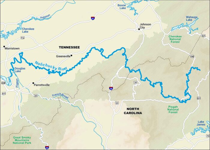Nolichucky River Map