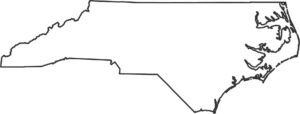 North Carolina Outline Map