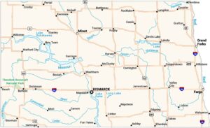 North Dakota Map