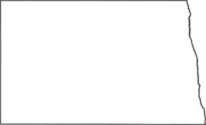 North Dakota Outline Map