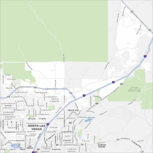 North Las Vegas Map Nevada