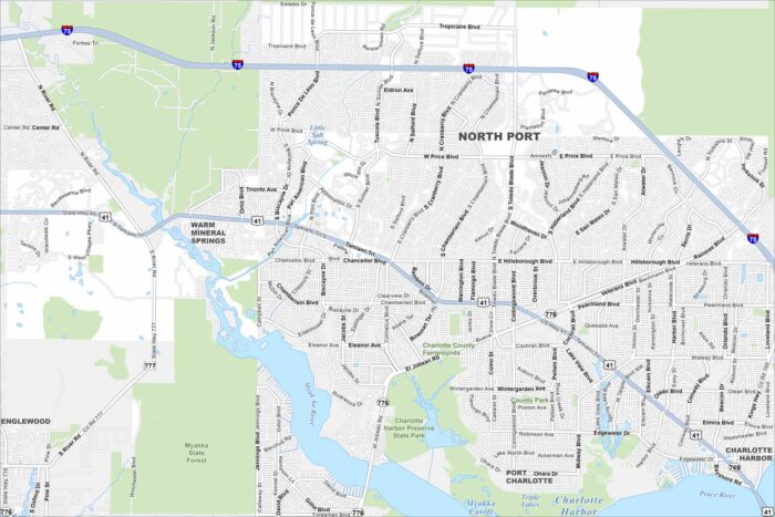 North Port Map Florida