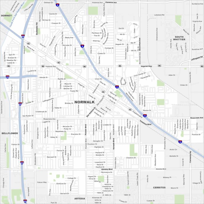 Norwalk Map California