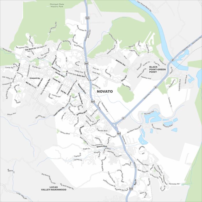 Novato Map California