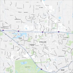 O'Fallon Map Missouri