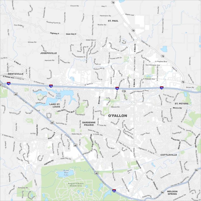 O'Fallon Map Missouri